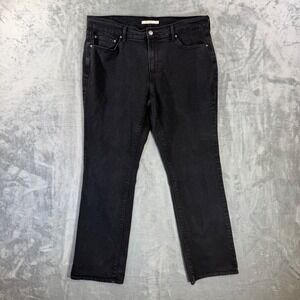 Levi's 505 Straight Leg Jeans Women's Size 14M - 32x32 Black Denim